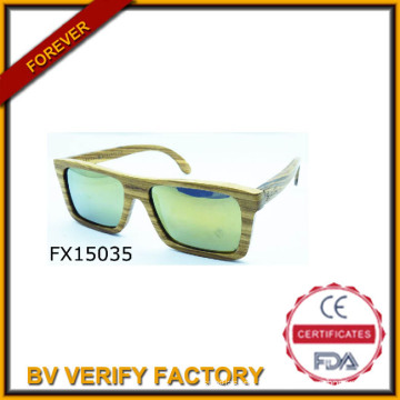 2015 ручной зеленый квадрат деревянные солнцезащитные очки (FX15035)